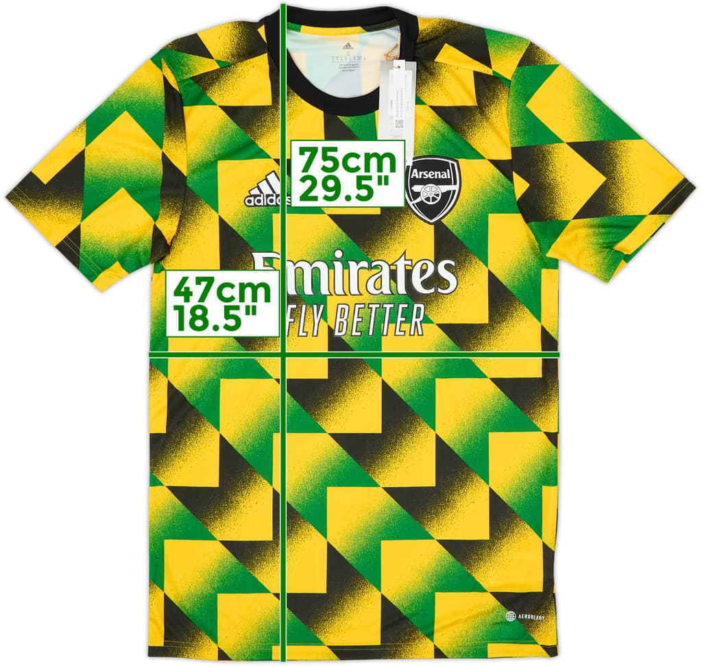 2022-23 Arsenal adidas Pre-Match Training Shirt (S)