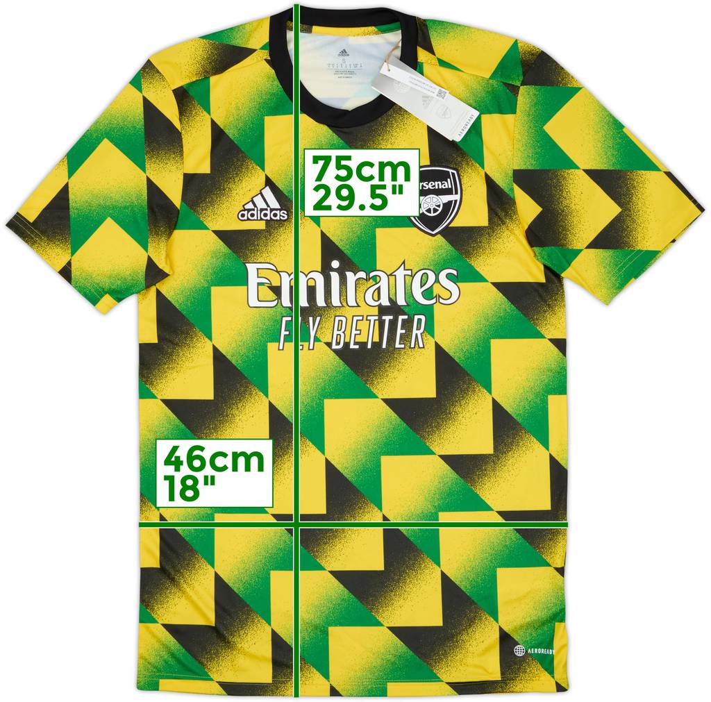 2022-23 Arsenal adidas Pre-Match Training Shirt (S)