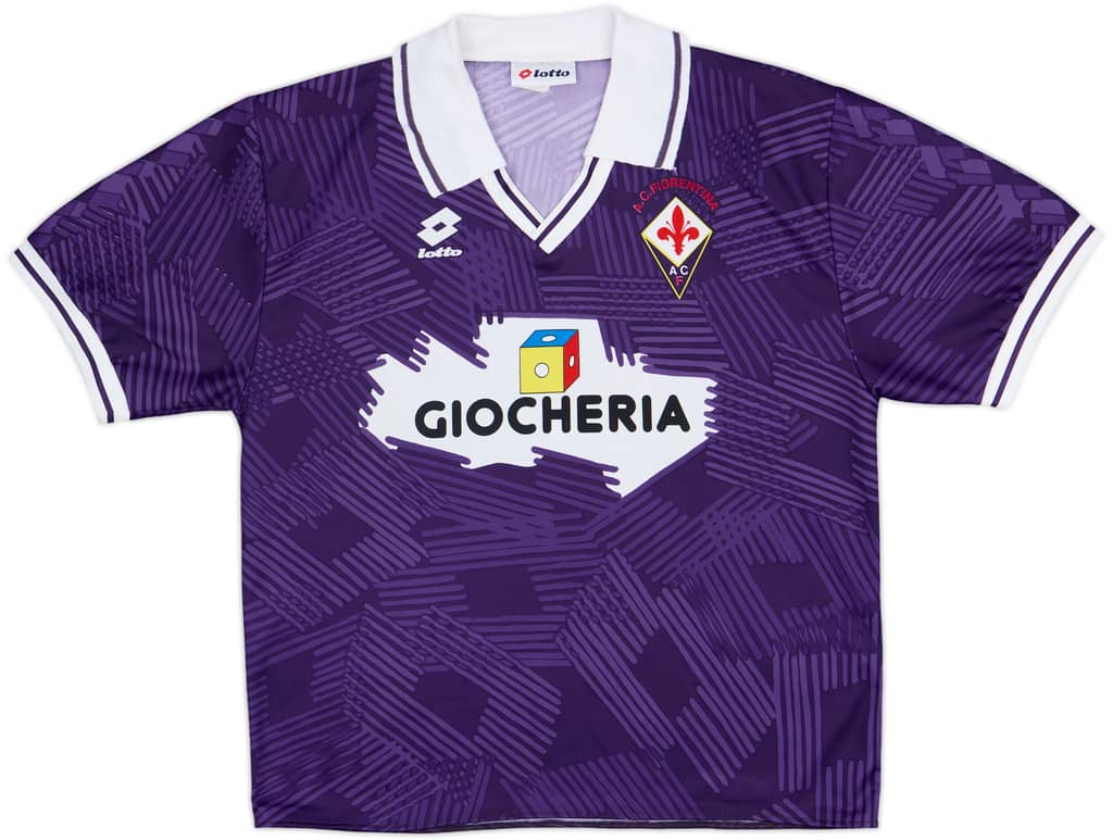 1991-92 Fiorentina Home Shirt - 9/10 - (M)