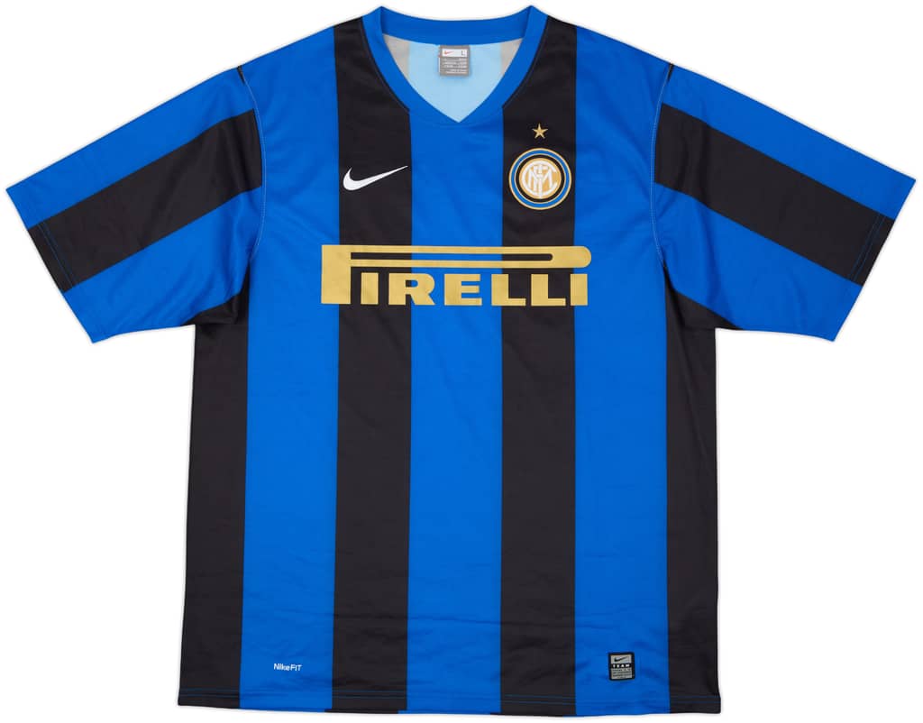 2008-09 Inter Milan Basic Home Shirt - 9/10 - (L)