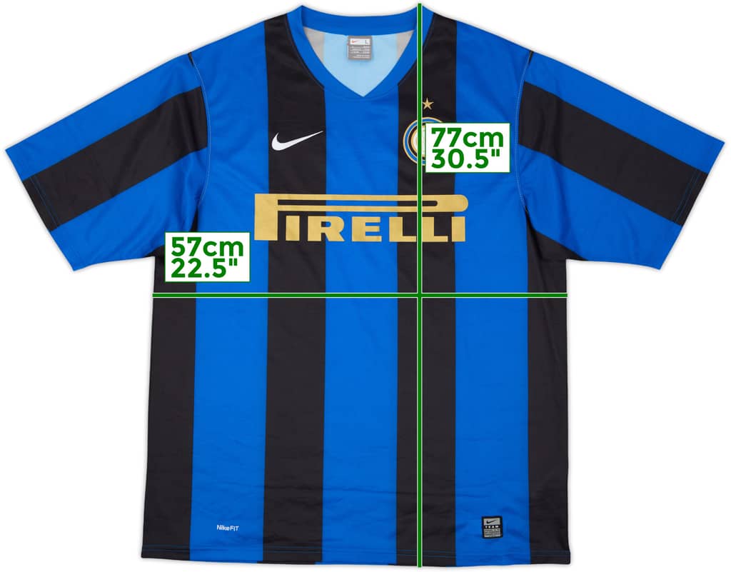 2008-09 Inter Milan Basic Home Shirt - 9/10 - (L)