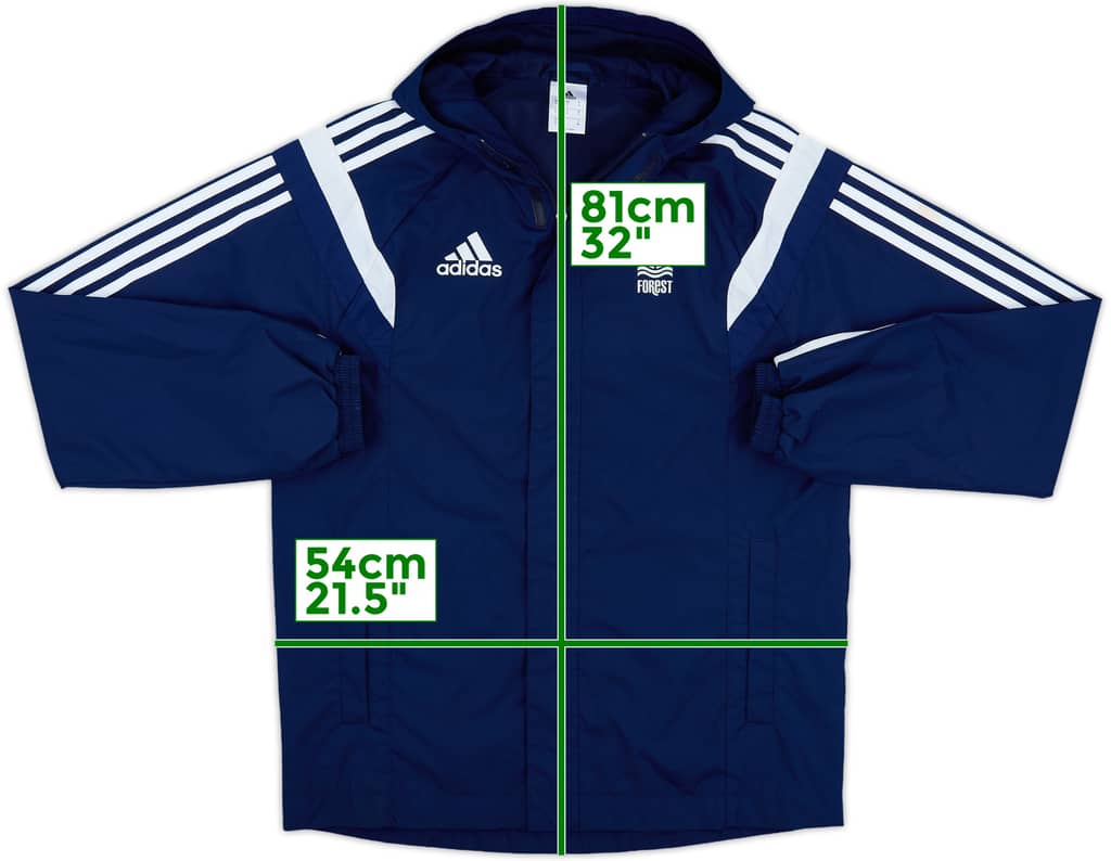 2014-15 Nottingham Forest adidas Hooded Track Jacket - 8/10 - (S)