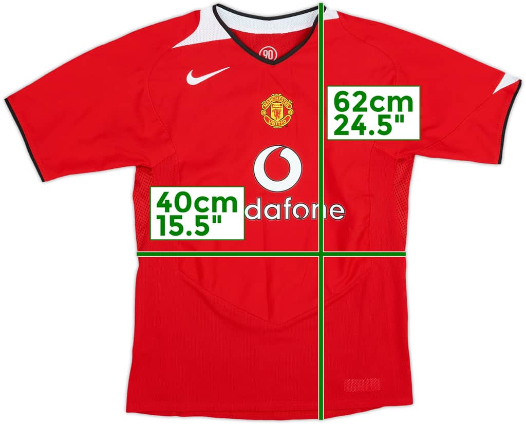 2004-06 Manchester United Home Shirt - 10/10 - (L.Boys)