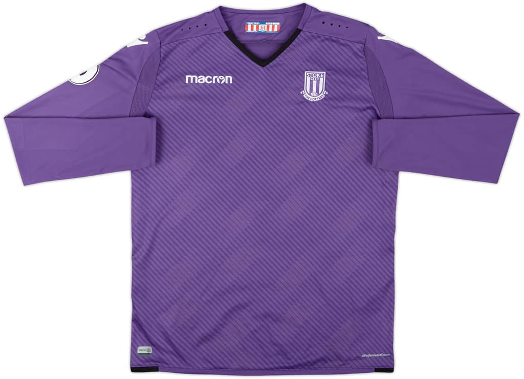2017-18 Stoke City GK Shirt - 9/10 - (XL.Boys)