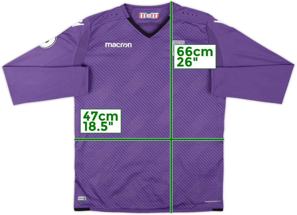 2017-18 Stoke City GK Shirt - 9/10 - (XL.Boys)