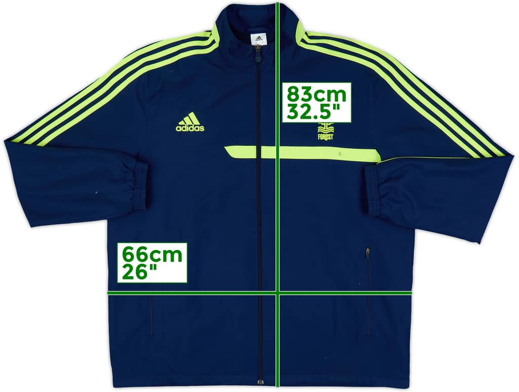 2013-14 Nottingham Forest adidas Track Jacket - 7/10 - (XL)