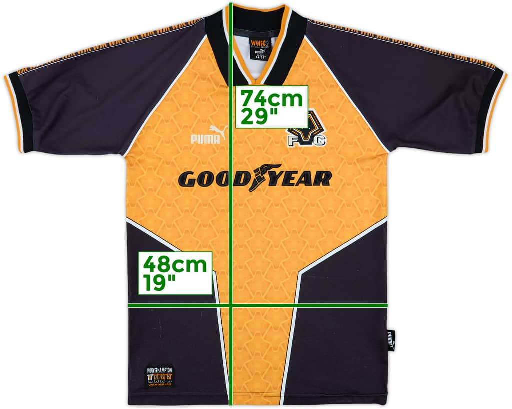 1996-98 Wolves Home Shirt - 7/10 - (S)
