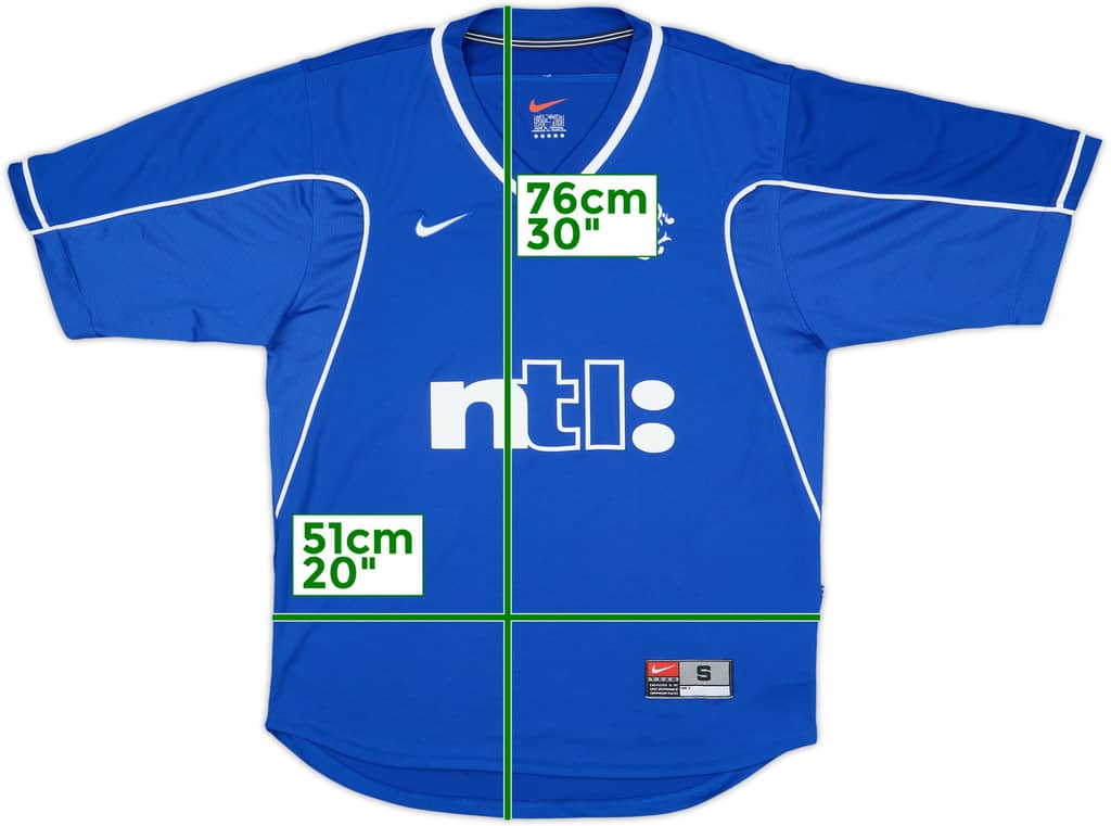 1999-01 Rangers Home Shirt - 8/10 - (S)