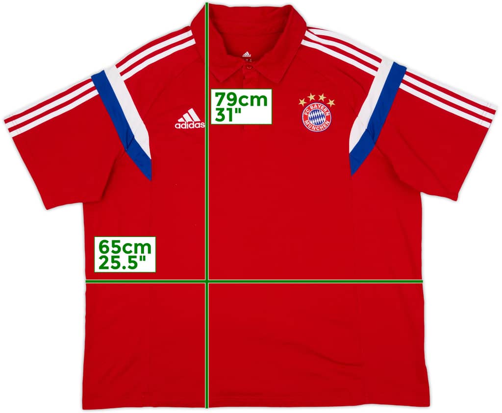 2013-14 Bayern Munich adidas Polo Shirt - 8/10 - (XXL)