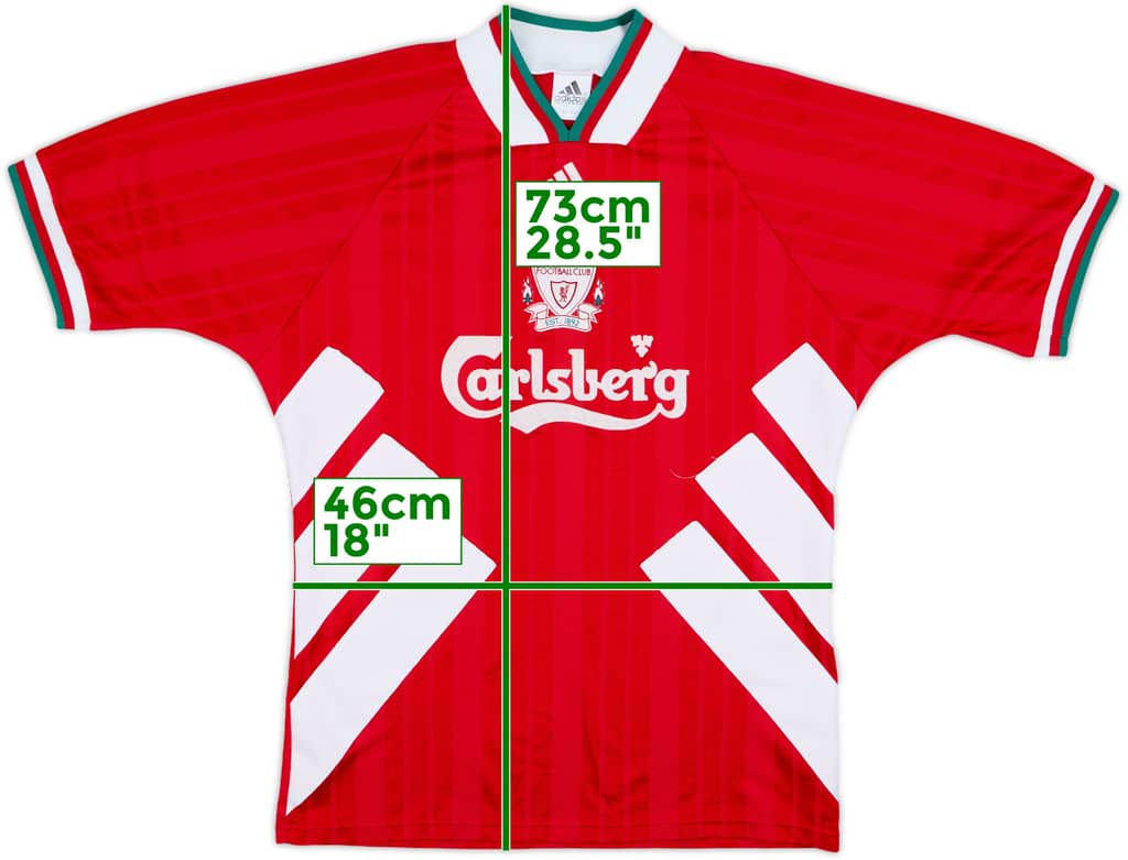 1993-95 Liverpool Home Shirt - 7/10 - (M)