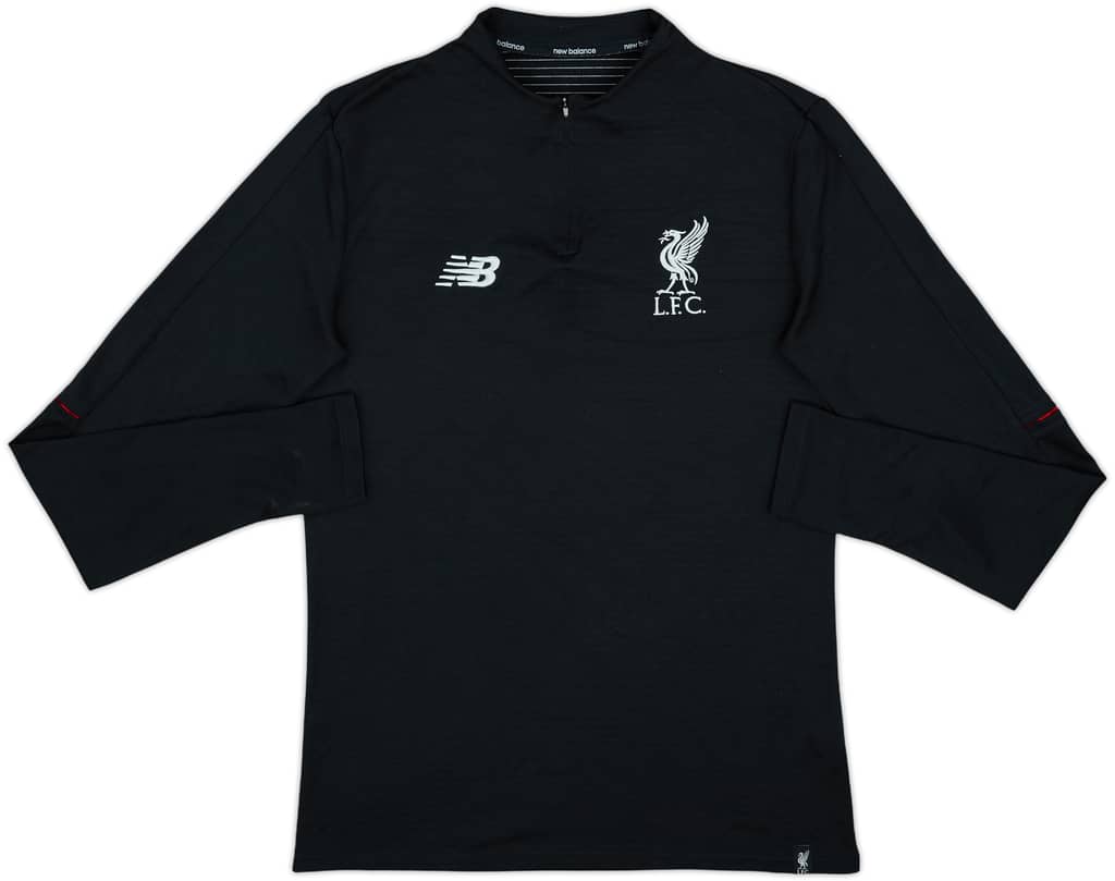 2017-18 Liverpool New Balance 1/4 Zip Drill Top - 8/10 - (S)