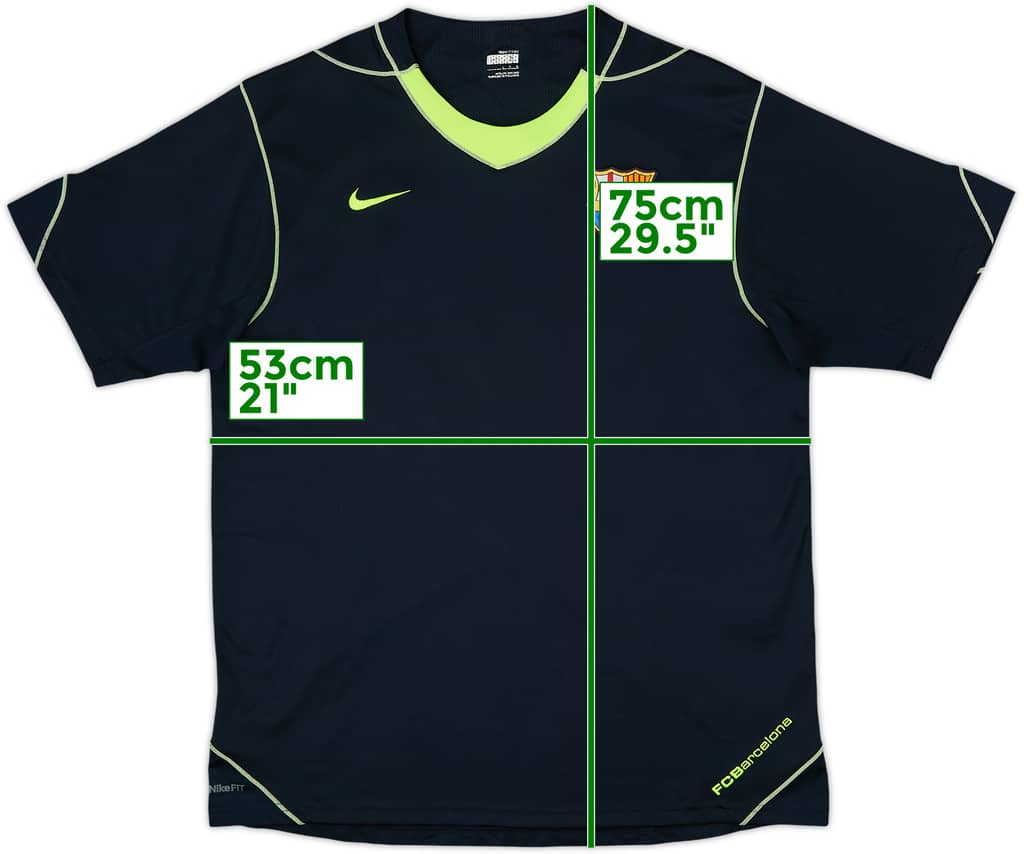 2007-08 Barcelona Nike Training Shirt - 8/10 - (L)