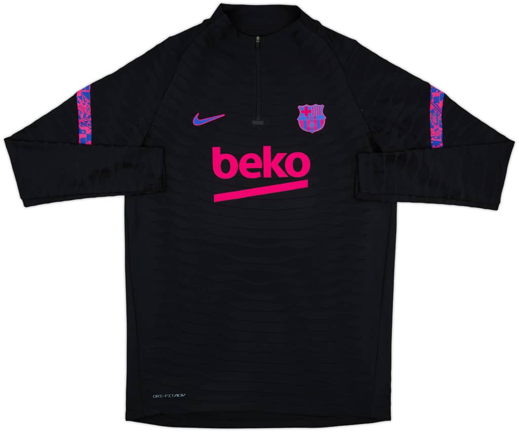 2021-22 Barcelona Player Issue Nike 1/4 Zip Drill Top - 8/10 - (L)