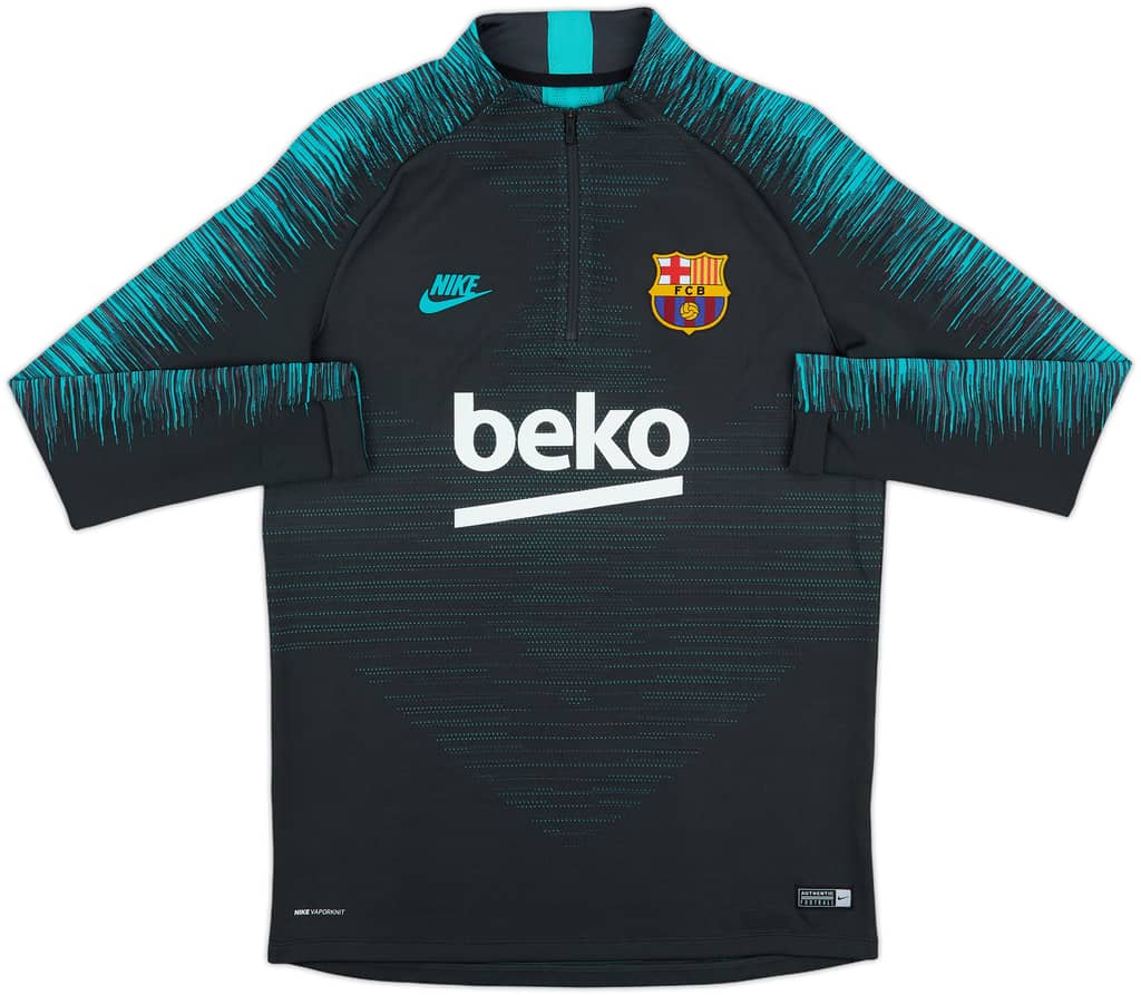2019-20 Barcelona Nike Vaporknit 1/4 Zip Training Top - 9/10 - (M)