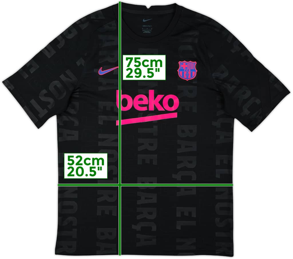2021-22 Barcelona Nike Training Shirt - 8/10 - (L)