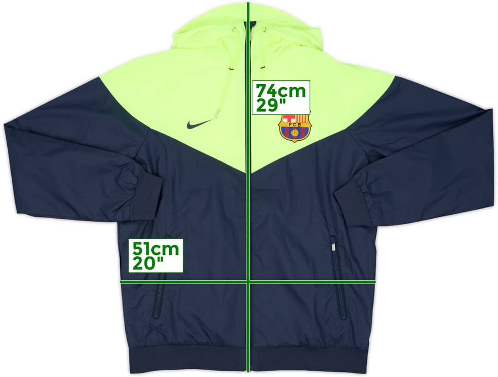 2018-19 Barcelona Nike Hooded Track Jacket - 10/10 - (M)
