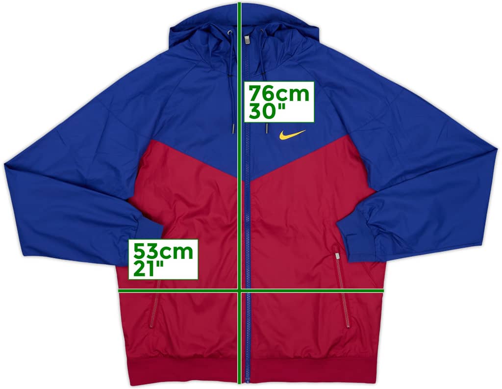 2019-20 Barcelona Nike Hooded Track Jacket - 10/10 - (M)