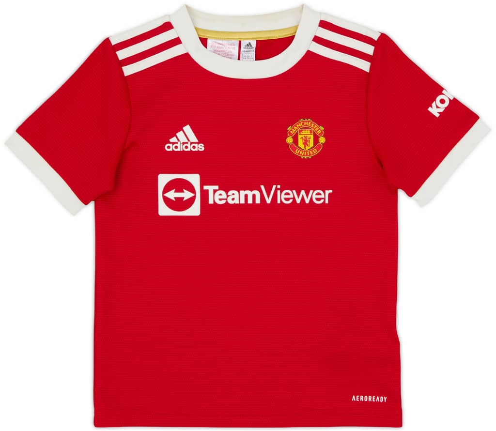 2021-22 Manchester United Home Shirt - 9/10 - (5-6 Years)