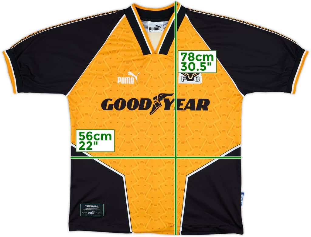 1996-98 Wolves Home Shirt - 8/10 - (M)