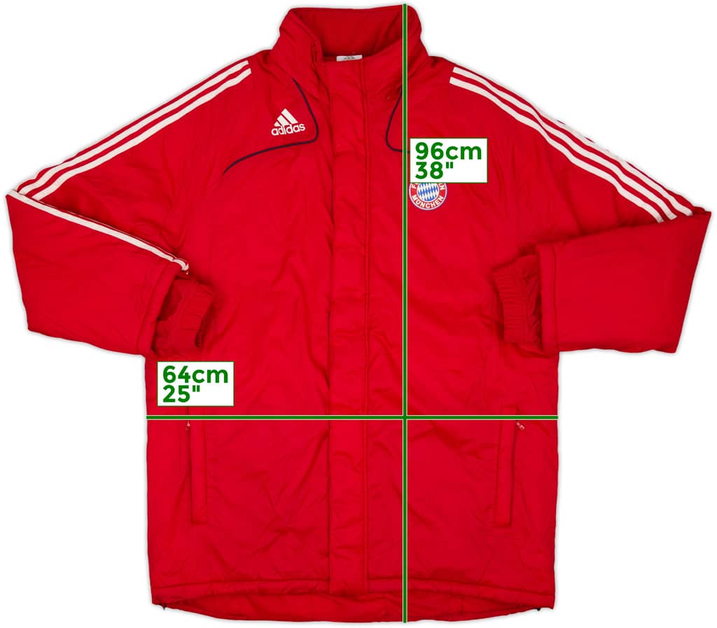 2008-09 Bayern Munich adidas Padded Bench Coat - 8/10 - (L/XL)