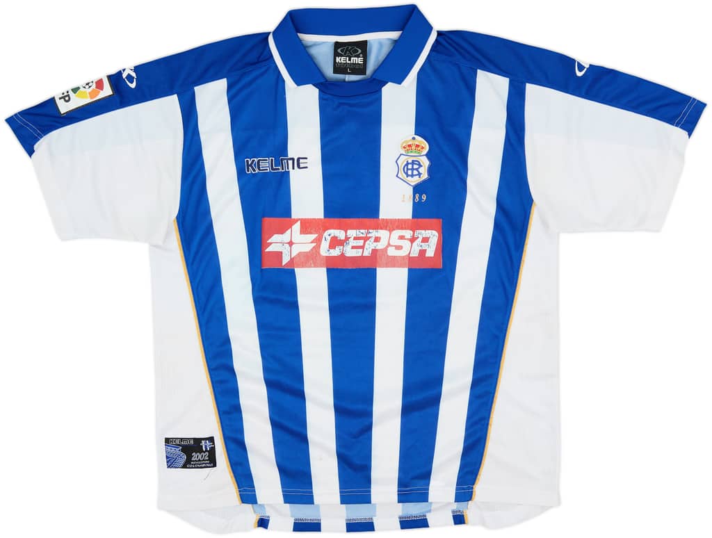 2002-03 Recreativo Huelva Home Shirt - 6/10 - (L)