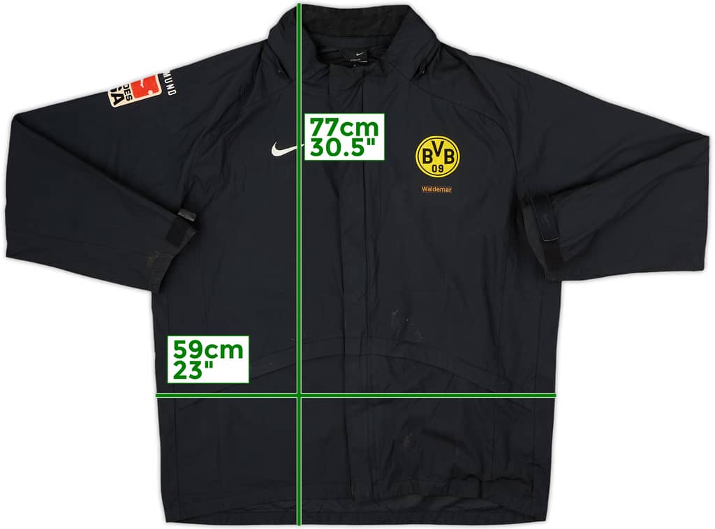 2006-07 Borussia Dortmund Nike Hooded Rain Jacket - 7/10 - (M)