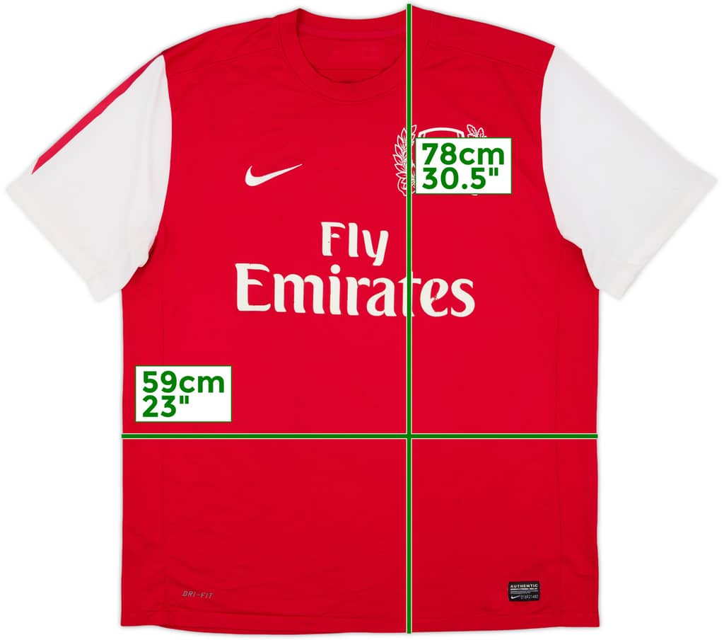 2011-12 Arsenal Home Shirt - 5/10 - (XL)