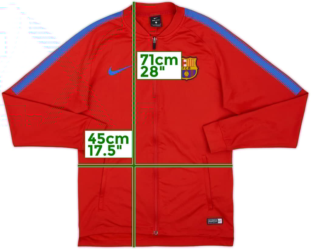 2017-18 Barcelona Nike Track Jacket - 8/10 - (S)