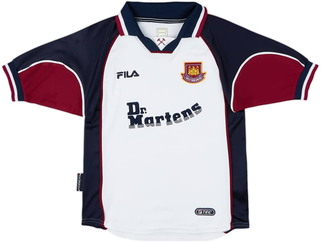 1999-01 West Ham Away Shirt - 8/10 - (L.Boys)