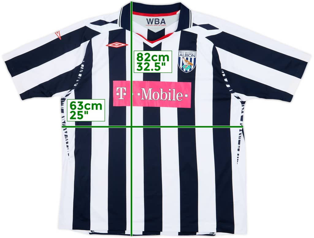 2007-08 West Brom Home Shirt - 5/10 - (XXL)