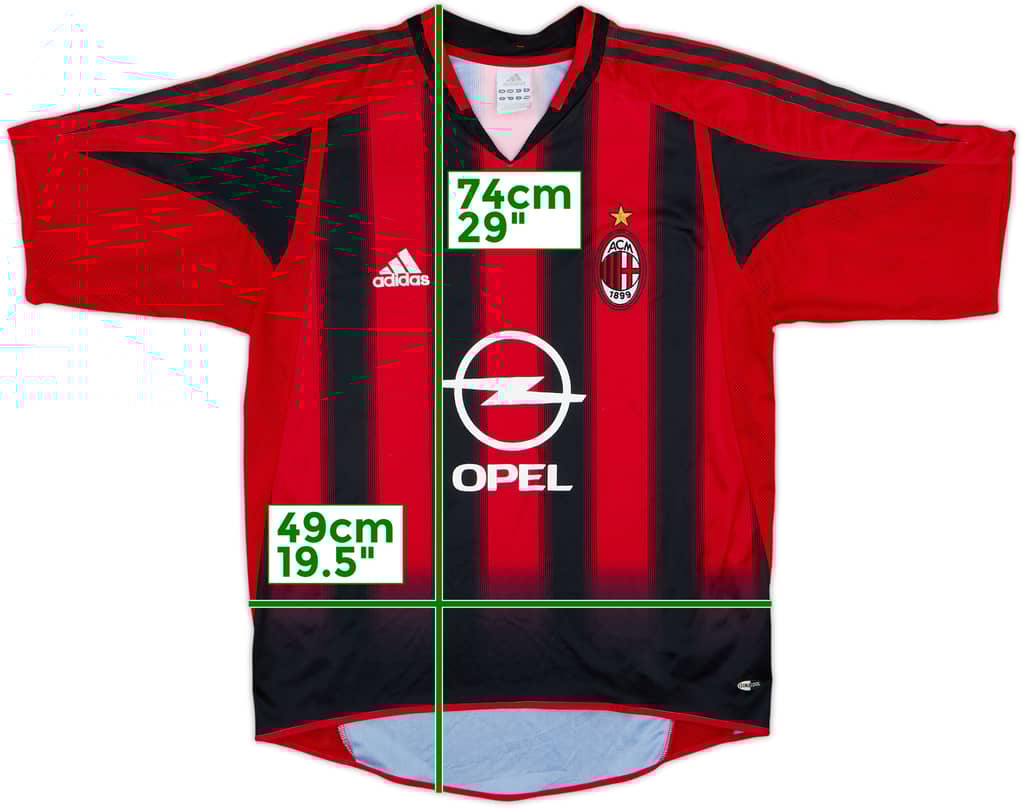 2004-05 AC Milan Home Shirt - 9/10 - (S)