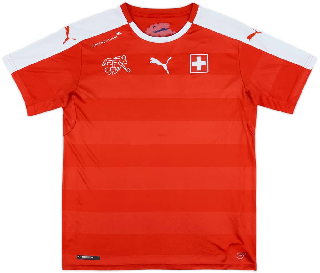 2016-17 Switzerland Home Shirt - 7/10 - (XL.Boys)