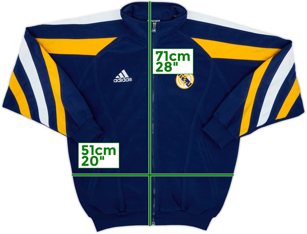 1998-00 Real Madrid adidas Track Jacket - 8/10 - (S)