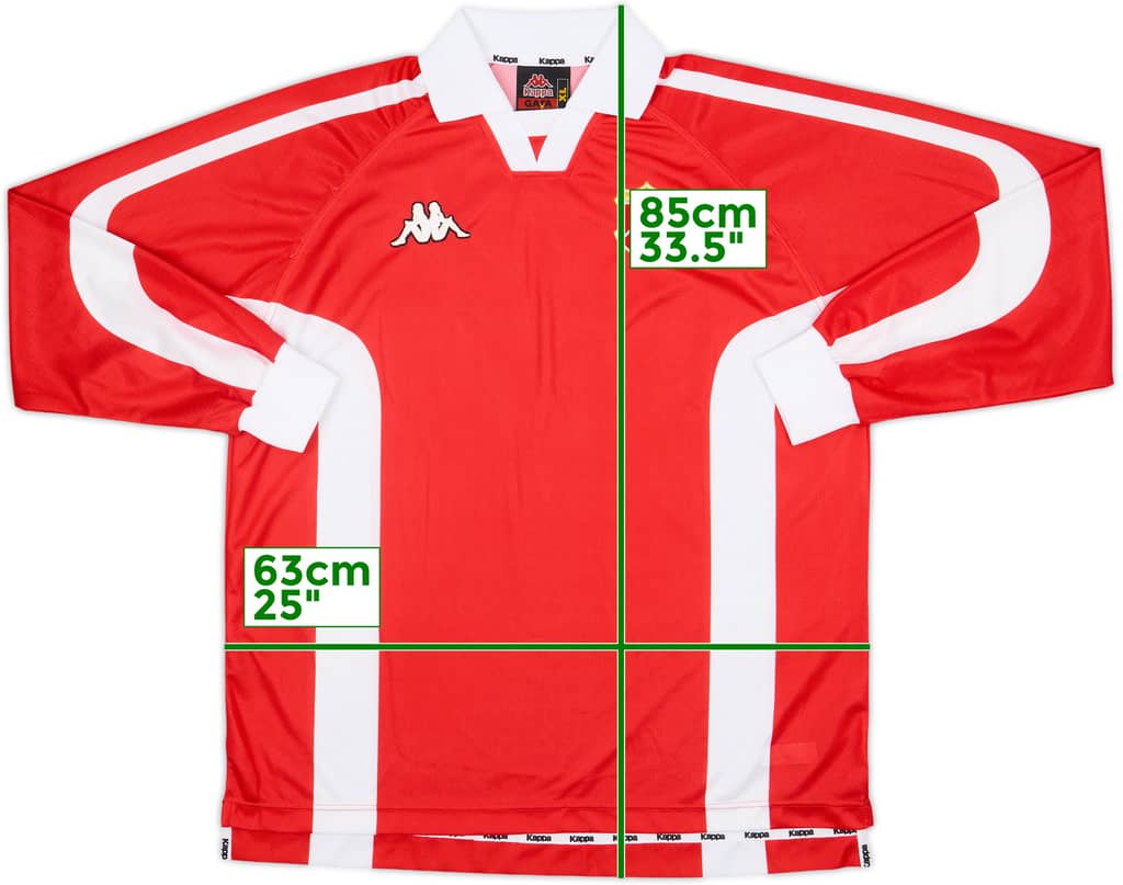 1997-98 Ancona Home L/S Shirt - 8/10 - (XL)