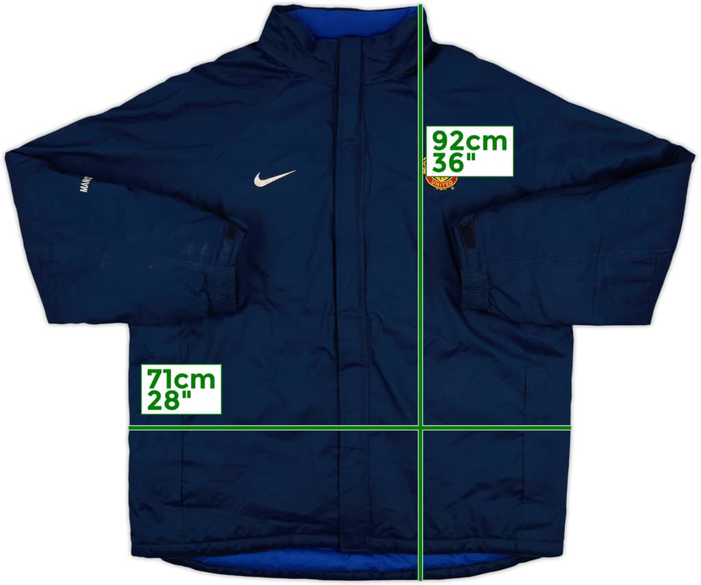 2005-06 Manchester United Nike Padded Bench Coat - 8/10 - (XL)