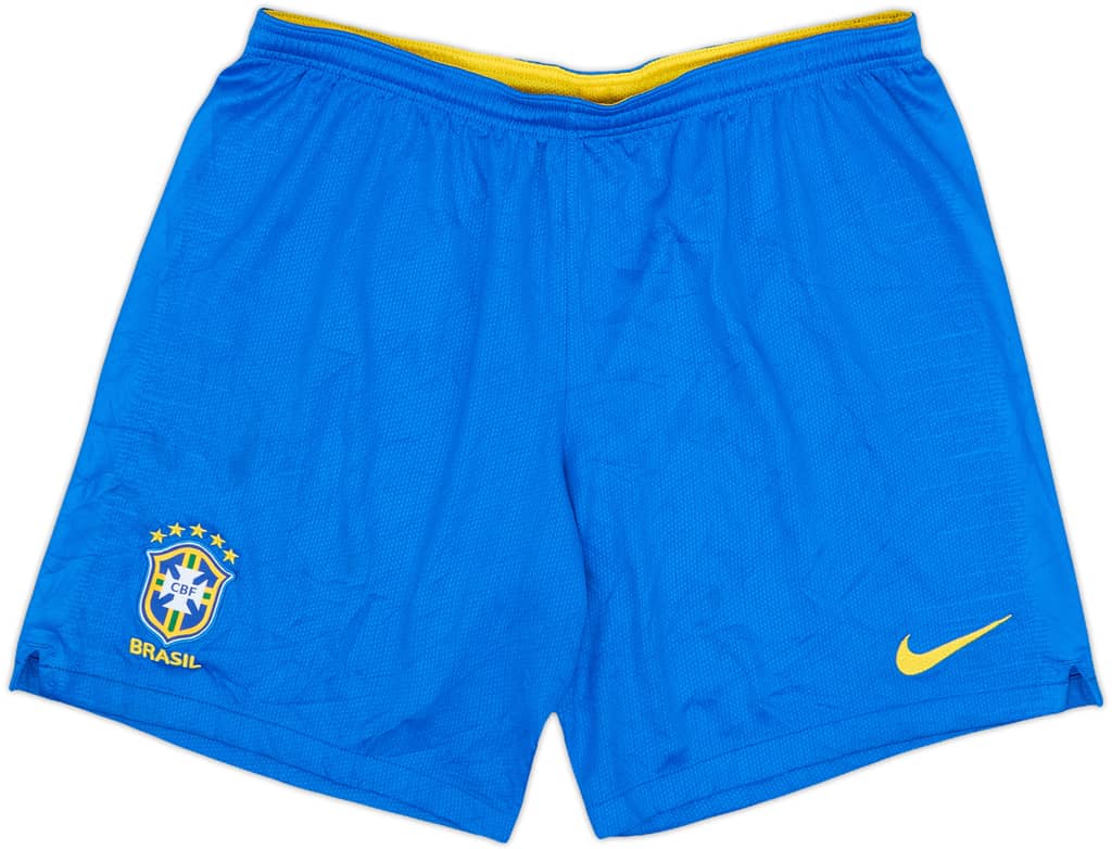 2018-19 Brazil Home Shorts - 7/10 - (L)
