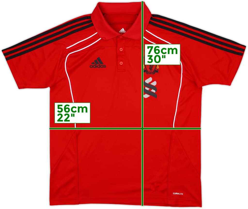2010-11 Liverpool adidas Polo Shirt - 10/10 - (L)