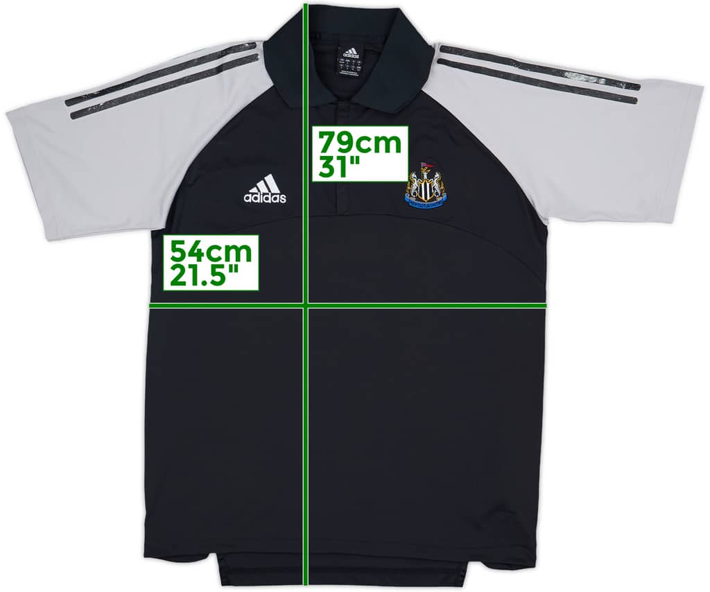 2002-03 Newcastle United adidas 1/4 Zip Polo Shirt - 6/10 - (S/M)
