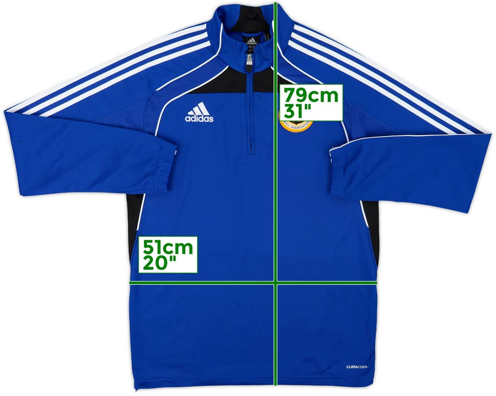 2010-11 Hong Kong adidas 1/4 Zip Drill Top - 8/10 - (M)