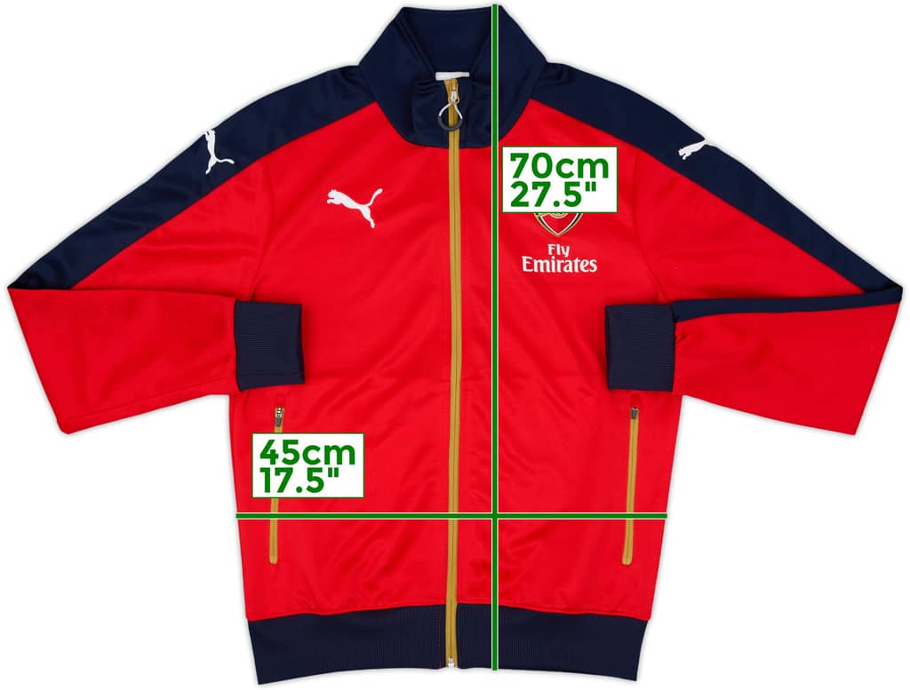 2015-16 Arsenal Puma Track Jacket - 9/10 - (S)