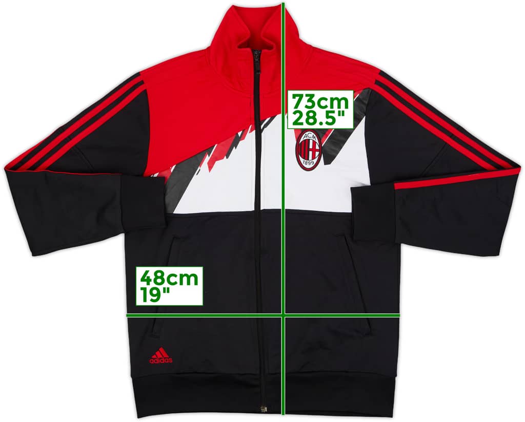2009-10 AC Milan adidas Track Jacket - 7/10 - (L)