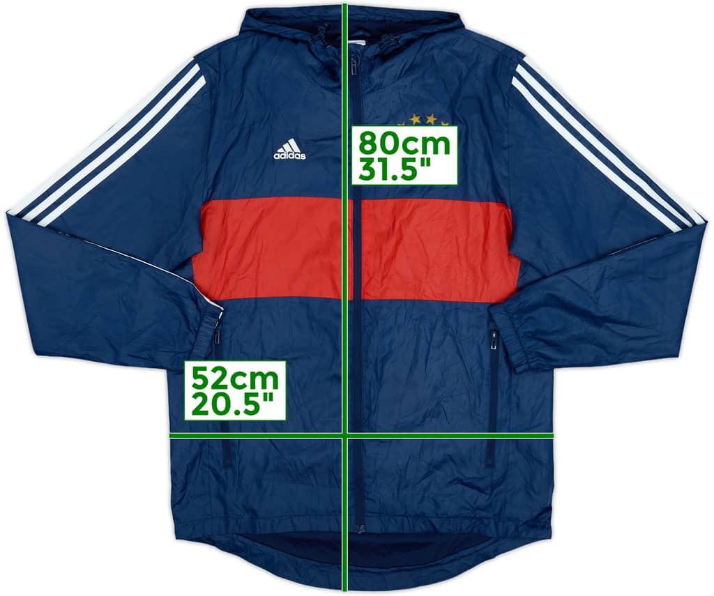 2017-18 Bayern Munich adidas Hooded Track Jacket - 8/10 - (S)