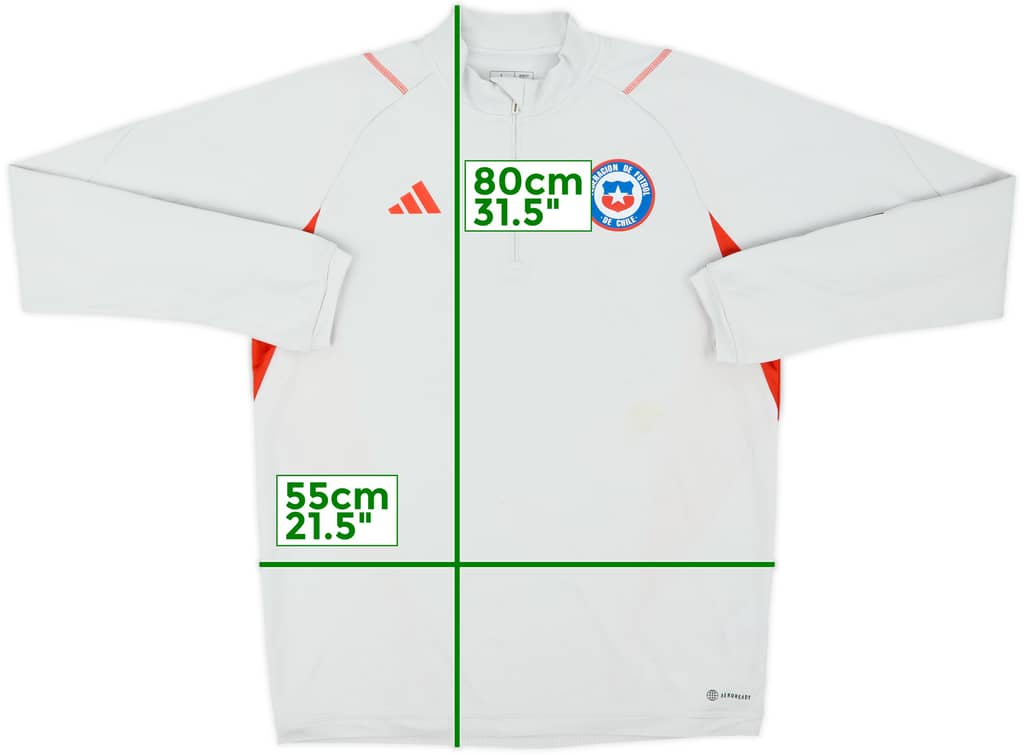 2022-23 Chile adidas 1/4 Zip Drill Top - 8/10 - (L)