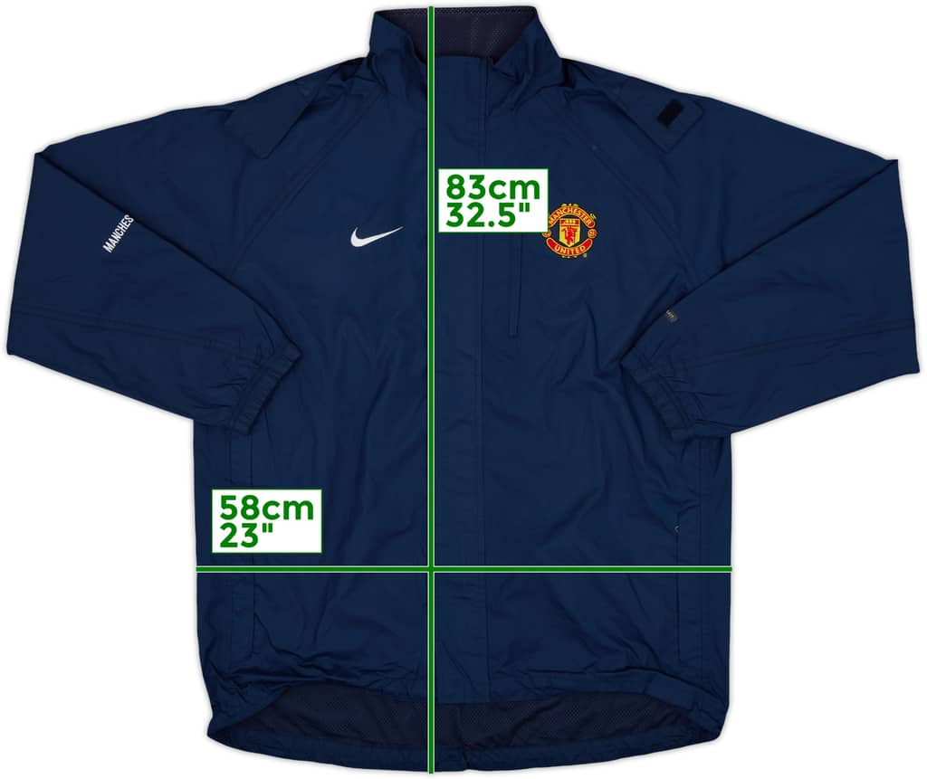 2005-06 Manchester United Nike Abrigo acolchado de banquillo - 8/10 - (M)