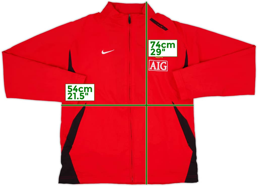 2007-08 Manchester United Nike Track Jacket - 8/10 - (L)