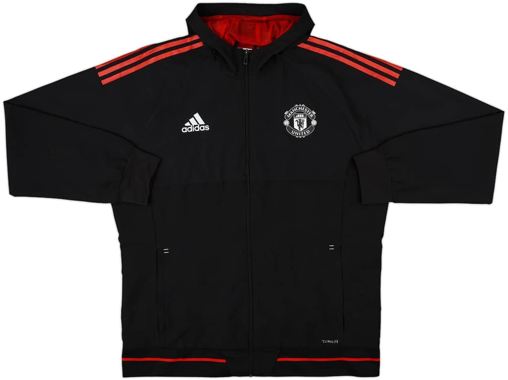 2017-18 Manchester United adidas Hooded Rain Jacket - 8/10 - (XL)