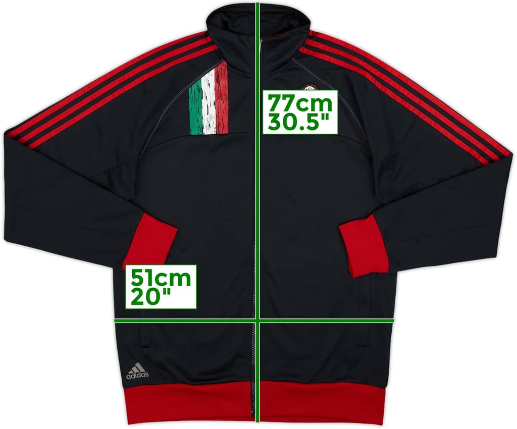 2012-13 AC Milan adidas Track Jacket - 8/10 - (M)