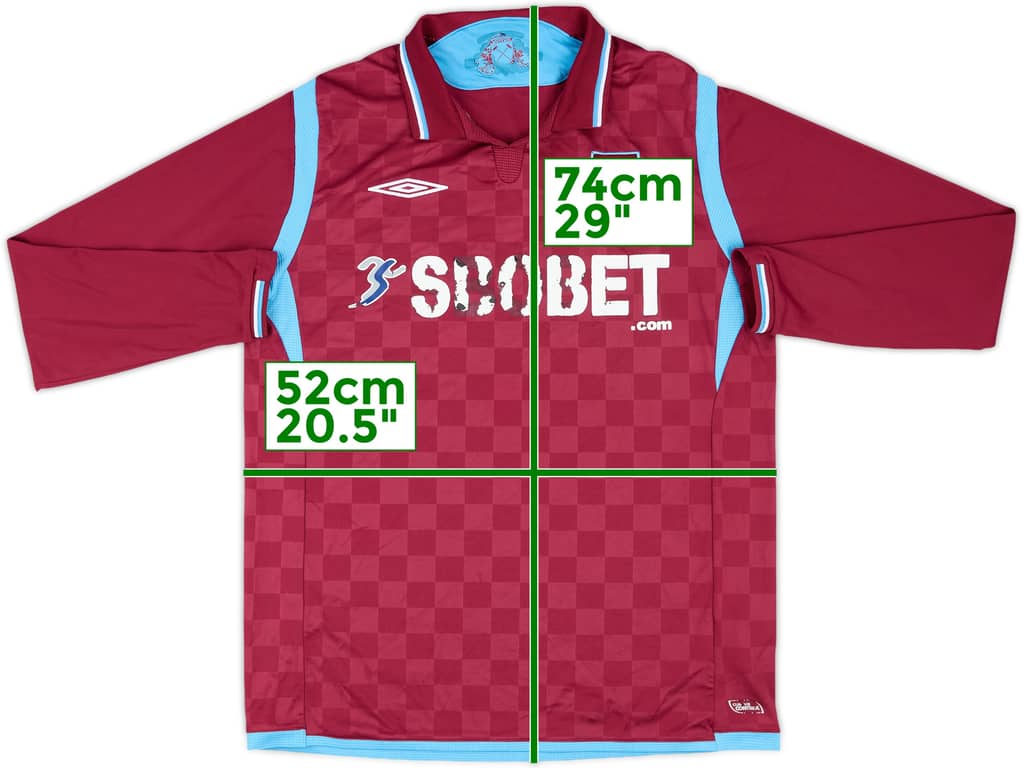 2009-10 West Ham Home L/S Shirt - 4/10 - (L)