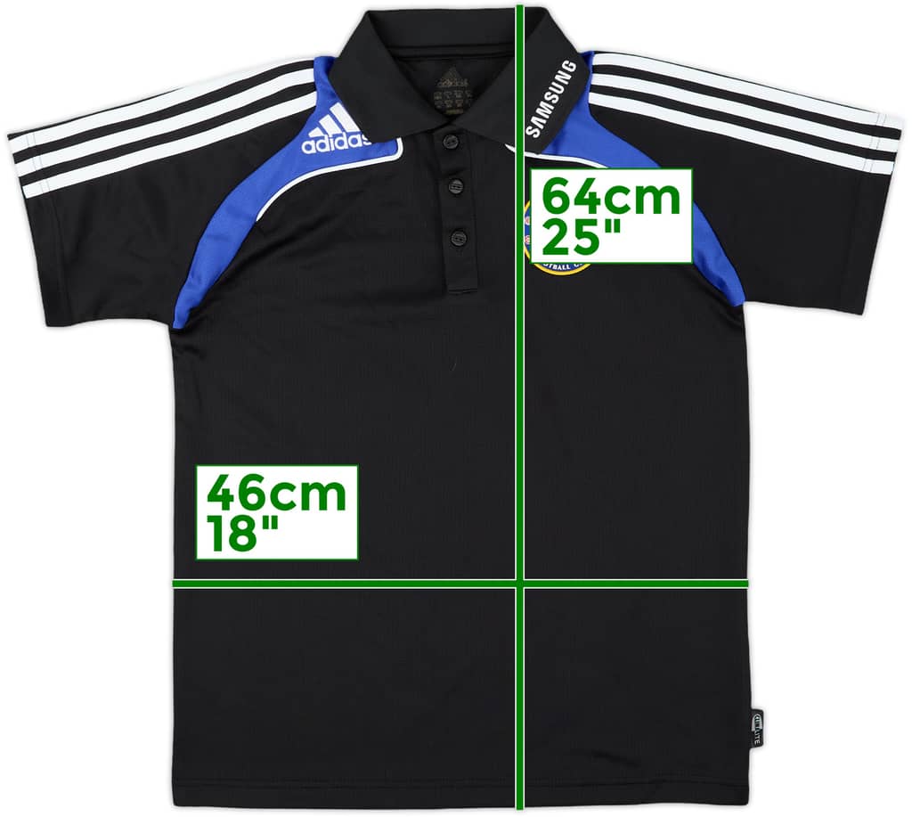2008-09 Chelsea adidas Polo Shirt - 9/10 - (S)