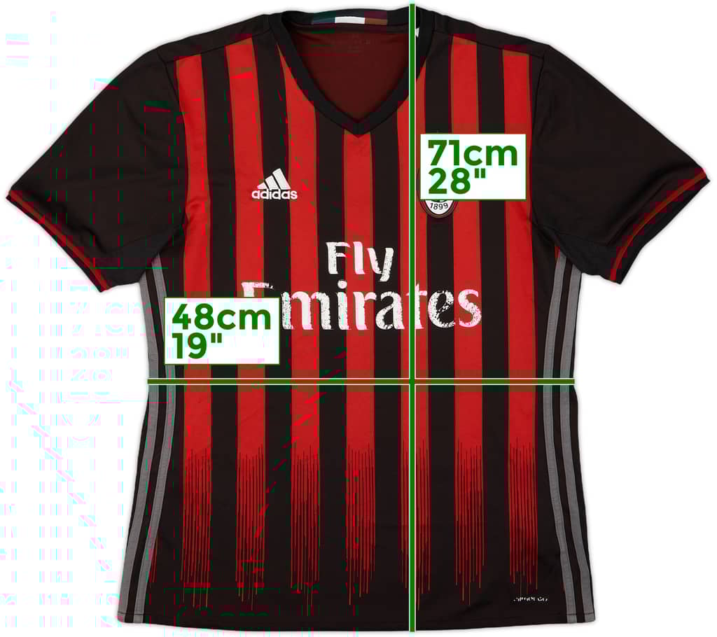2016-17 AC Milan Home Shirt - 5/10 - (S)